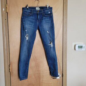 Current Elliot The Stiletto 28-0   Jeans Blue Distressed